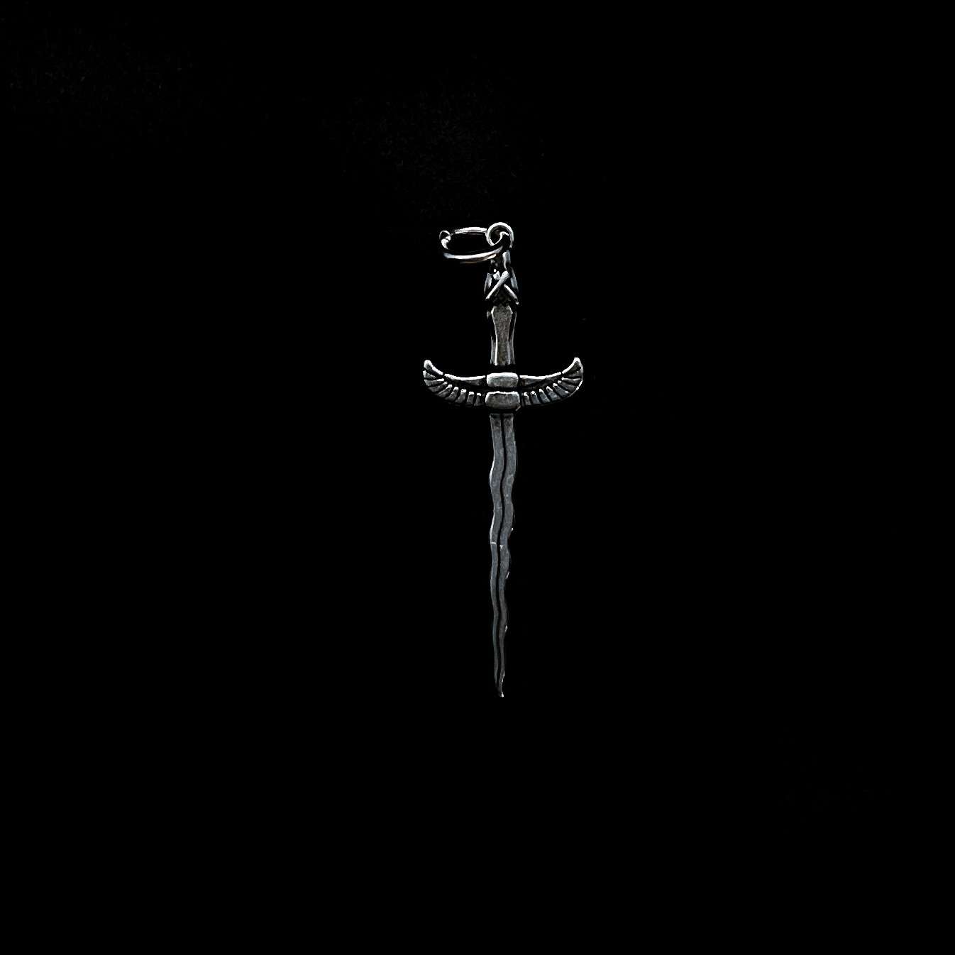 Winged Athame Pendant
