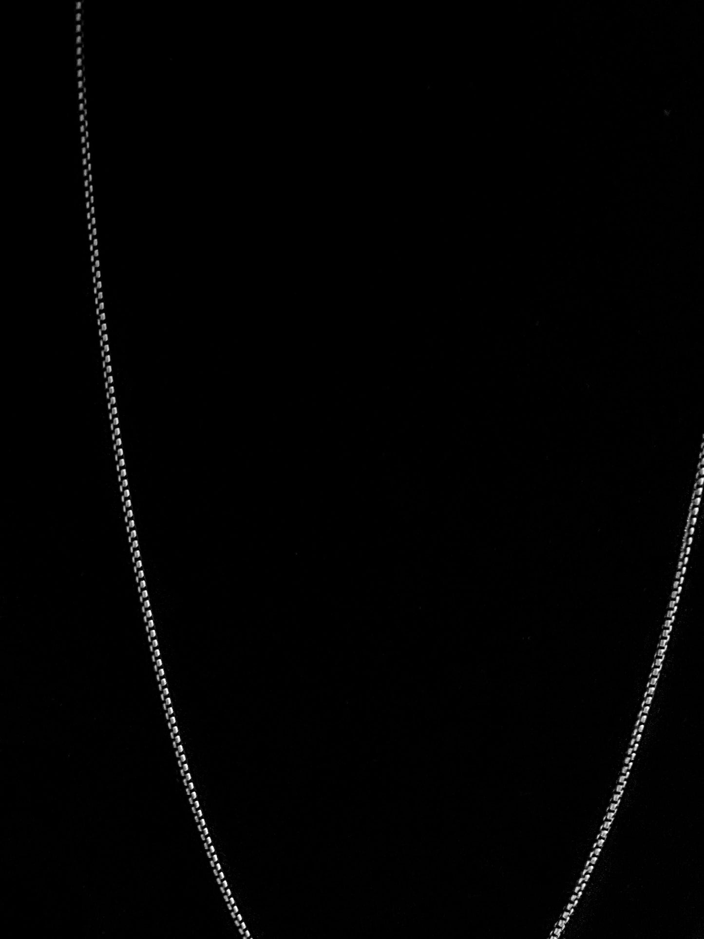 Sterling Silver Oxidized Box Chain