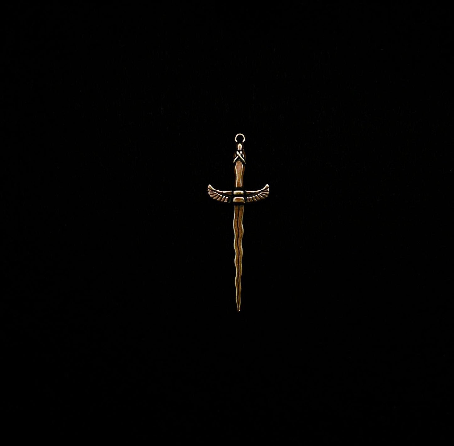 Winged Athame Pendant