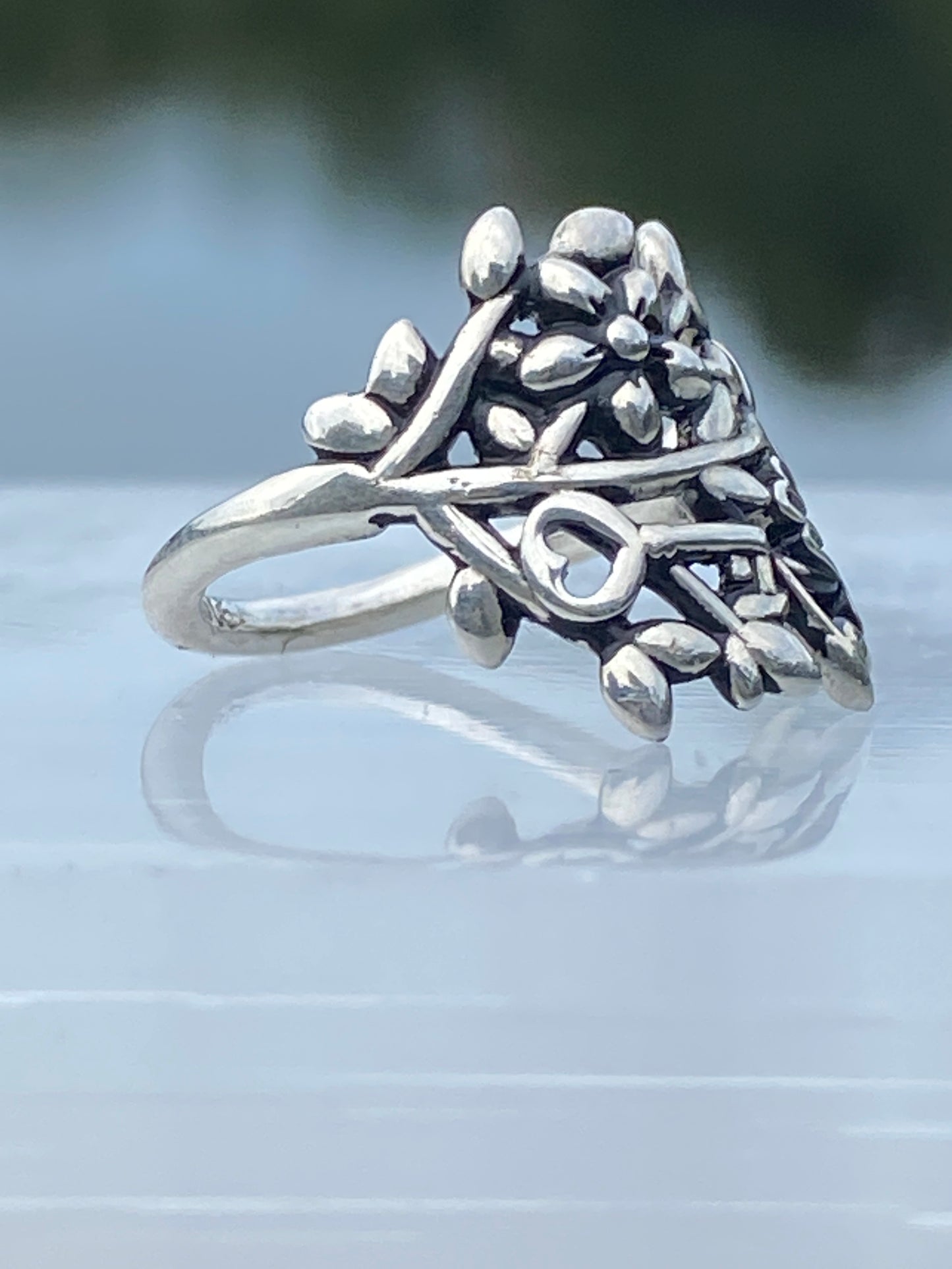 Sterling Silver Cimaruta Ring